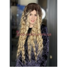 Парик на сетке длинный Lace Wig Gianna тон 6-23B-APRIC коричнево-льняной омбре термостойкий