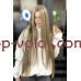 Перука на сітці мелірована русява довга Lace Wig Super Straight тон P4-10-16 термостійка Перука на сітці мелірована русява довга Lace Wig Super Straight тон P4-10-16 термостійка