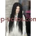 Парик на сетке черный длинный Lace Wig Curl тон 1B термостойкий Парик на сетке черный длинный Lace Wig Curl тон 1B термостойкий