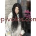 Парик на сетке черный длинный Lace Wig Curl тон 1B термостойкий Парик на сетке черный длинный Lace Wig Curl тон 1B термостойкий