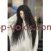 Парик на сетке черный длинный Lace Wig Curl тон 1B термостойкий Парик на сетке черный длинный Lace Wig Curl тон 1B термостойкий