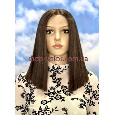 Парик на сетке коричнево-золотистый каре Lace Wig SHAKIA № F5-6A мелированный