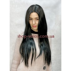 Парик на сетке длинный Lace Wig Headline тон 1B черный термостойкий
