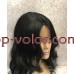 Парик на сетке черный длинный Lace Wig Amanda 70 см тон 1 термостойкий