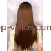 Перука на сітці яскраво-коричнева довга Lace Wig BL 66035 омбре термостійка Перука на сітці яскраво-коричнева довга Lace Wig BL 66035 омбре термостійка