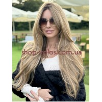 Длинный парик каскад CURTAIN тон RT6-23 теплый бежево-пшеничный блонд