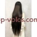 Перука на сітці коричнева довга Lace Wig Super Straight тон 4 термостійка