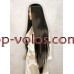 Перука на сітці коричнева довга Lace Wig Super Straight тон 4 термостійка