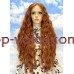 Парик на сетке рыжий длинный Lace Wig Supel Lily тон 130T термостойкий Парик на сетке рыжий длинный Lace Wig Supel Lily тон 130T термостойкий