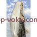 Парик на сетке белый длинный Lace Wig Super Straight тон 1001 термостойкий Парик на сетке белый длинный Lace Wig Super Straight тон 1001 термостойкий