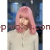 Парик розовый каре 16003 тон Dark Pink с имитацией кожи головы термостойкий