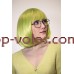 Парик салатовый каре 17101 тон Light Green с имитацией кожи термостойкий Парик салатовый каре 17101 тон Light Green с имитацией кожи термостойкий