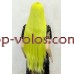 Перука на сітці лимонна довга Lace Wig Super Straight тон LEMON термостійка