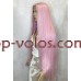 Парик на сетке розовый длинный Lace Wig Super Straight тон Pink термостойкий