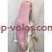 Парик на сетке розовый длинный Lace Wig Super Straight тон Pink термостойкий