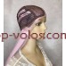Парик на сетке розовый длинный Lace Wig Super Straight тон Pink термостойкий