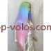 Перука на сітці різнокольорова довга Lace Wig Super Straight тон 03 термостійка