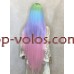 Перука на сітці різнокольорова довга Lace Wig Super Straight тон 03 термостійка