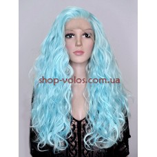 Перука на сітці Lace Wig Malvina блакитна довга термостійка