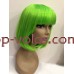 Парик ярко-салатовый каре JOY тон Green термостойкий Парик ярко-салатовый каре JOY тон Green термостойкий