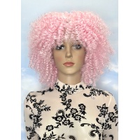 Парик афро розовый каре Afro Cool тон PINK