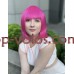 Перука малиновий каре 17101 тон Rose Red з імітацією шкіри голови, термостійка Перука малиновий каре 17101 тон Rose Red з імітацією шкіри голови, термостійка