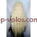 Перука на сітці блонд довга Lace Wig Богемія тон 613 термостійка
