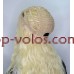 Перука на сітці блонд довга Lace Wig Богемія тон 613 термостійка