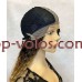 Перука на сітці пшенично-льняна довга Lace Wig Curl тон 6-27-24E омбре термостійка