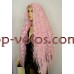 Парик волнистый на сетке длинный Lace Wig Богемия тон розовый термостойкий Парик волнистый на сетке длинный Lace Wig Богемия тон розовый термостойкий