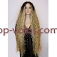 Парик на сетке светло-коричневый длинный Lace Wig Богемия тон 6-23-apric омбре термостойкий
