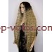 Парик на сетке светло-коричневый длинный Lace Wig Богемия тон 6-23-apric омбре термостойкий