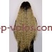 Парик на сетке светло-коричневый длинный Lace Wig Богемия тон 6-23-apric омбре термостойкий