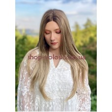 Парик на сетке светло-русый длинный Lace Wig 66027 омбре термостойкий