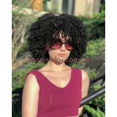 Парик афро черный мягкий каре Afro Cool тон 1B