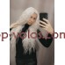 Парик на сетке молочный блонд длинный Lace Wig Bess тон 60 термостойкий