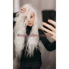 Парик на сетке молочный блонд длинный Lace Wig Bess тон 60 термостойкий