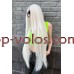 Парик на сетке белый длинный Lace Wig Super Straight тон 1001 термостойкий Парик на сетке белый длинный Lace Wig Super Straight тон 1001 термостойкий