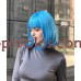 Парик голубой каре 17101 тон blue термостойкий, с имитацией кожи головы Парик голубой каре 17101 тон blue термостойкий, с имитацией кожи головы