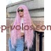 Парик волнистый на сетке длинный Lace Wig Богемия тон розовый термостойкий Парик волнистый на сетке длинный Lace Wig Богемия тон розовый термостойкий