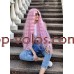 Парик волнистый на сетке длинный Lace Wig Богемия тон розовый термостойкий Парик волнистый на сетке длинный Lace Wig Богемия тон розовый термостойкий